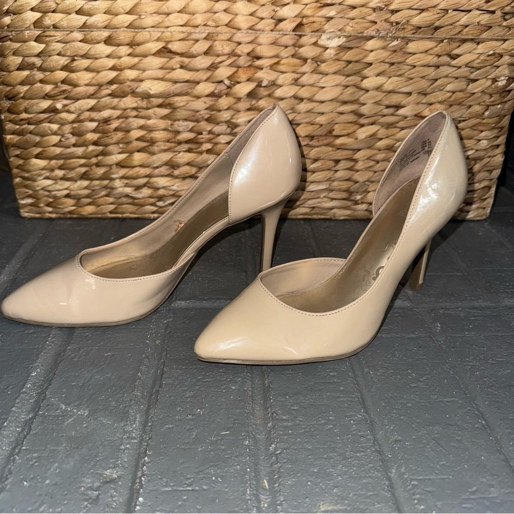 Brash Women's Size‎ 8 Nude Tan Pointed Toe Heels Classy Formal Dressy Pumps